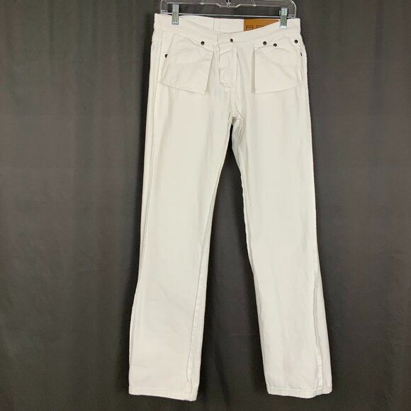 RED Valentino White Straight Leg Mid-Rise Jeans Sz 28 - Picture 9 of 16